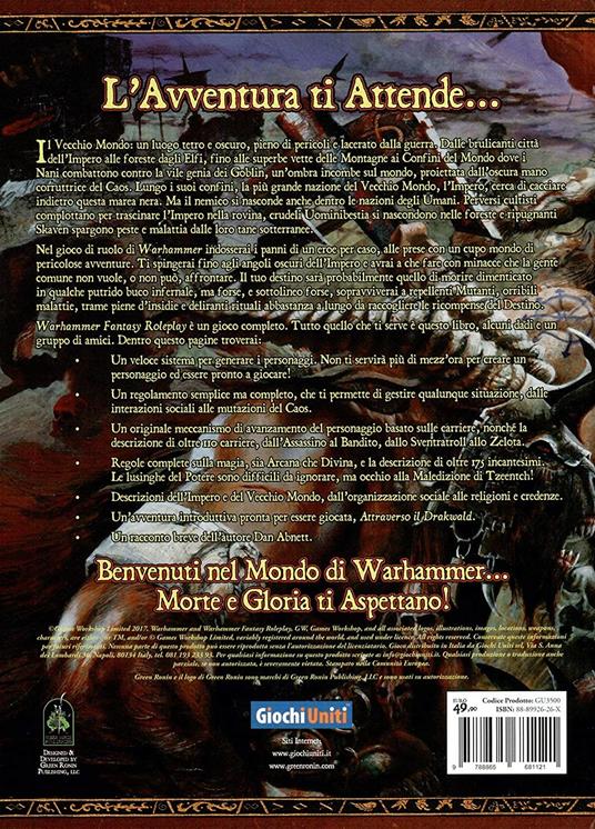 Wfrp. Warhammer Fantasy Role Play Ed. It. Gioco da tavolo - 5