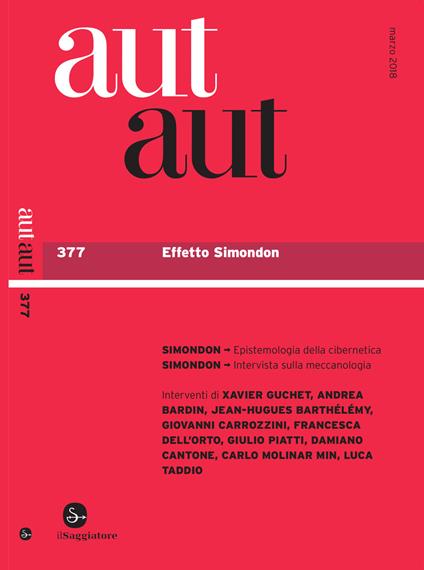 Aut Aut 377 - AA.VV. - ebook