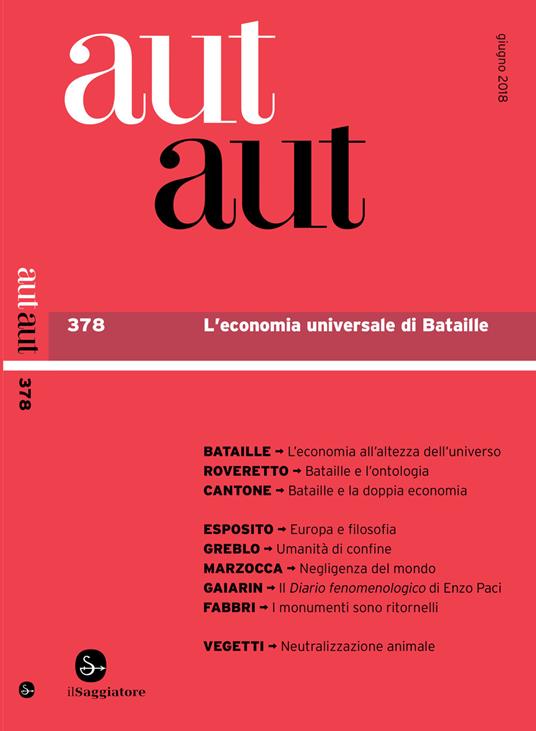 Aut Aut 378 - AA.VV. - ebook