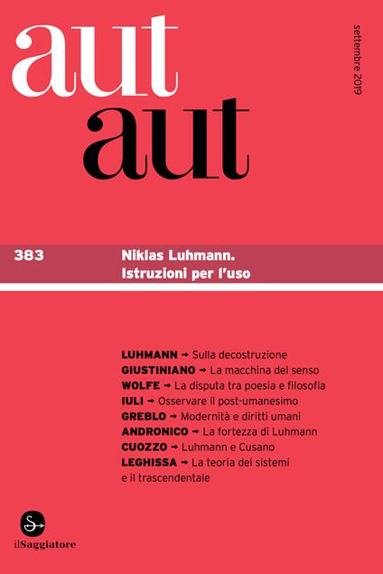 Aut Aut 383 - AA.VV. - ebook