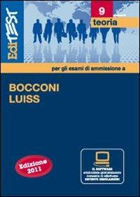 EdiTEST 9. Teoria. Bocconi, Luiss (economia, giurisprudenza, scienze politiche). Per la preparazione ai test di ammissione. Con software di simulazione - copertina