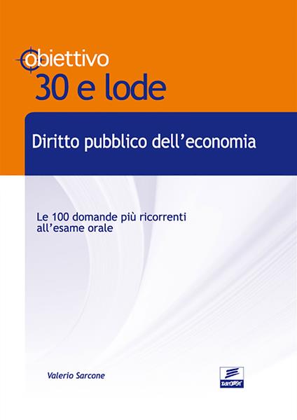 Diritto pubblico dell'economia - Valerio Sarcone - copertina