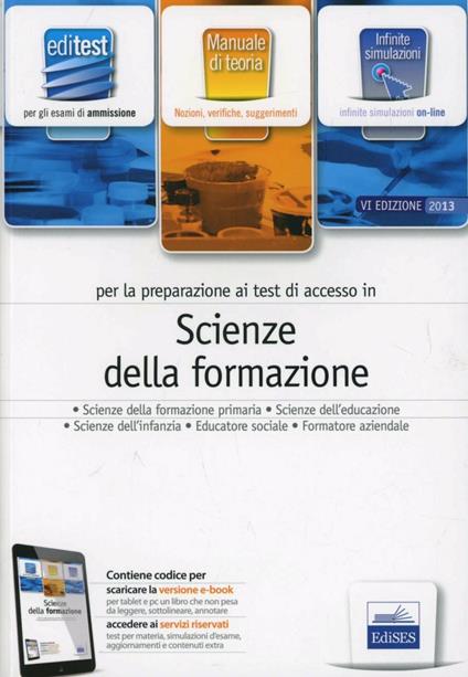 EdiTEST 6. Manuale. Scienze della formazione. Per la preparazione ai test di ammissione. Con espansione online - copertina
