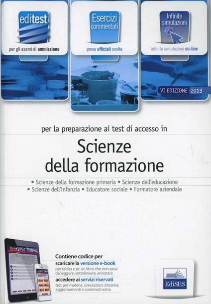 EdiTEST 6. Esercizi. Scienze della formazione. Per la preparazione ai test di ammissione. Con espansione online - copertina