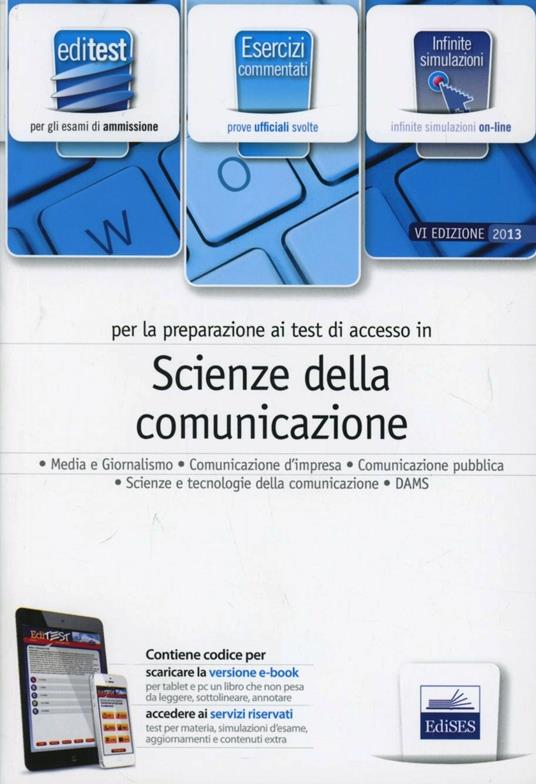 EdiTEST 8. Esercizi. Scienze della comunicazione. Per la preparazione ai test di ammissione. Con espansione online - copertina