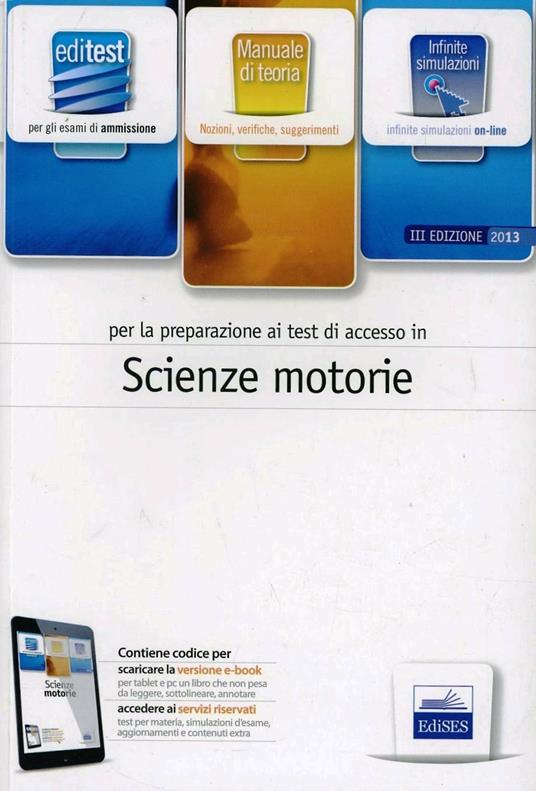 EdiTEST 12. Scienze motorie. Manuale. Per la preparazione ai test di ammissione. Con espansione online - copertina