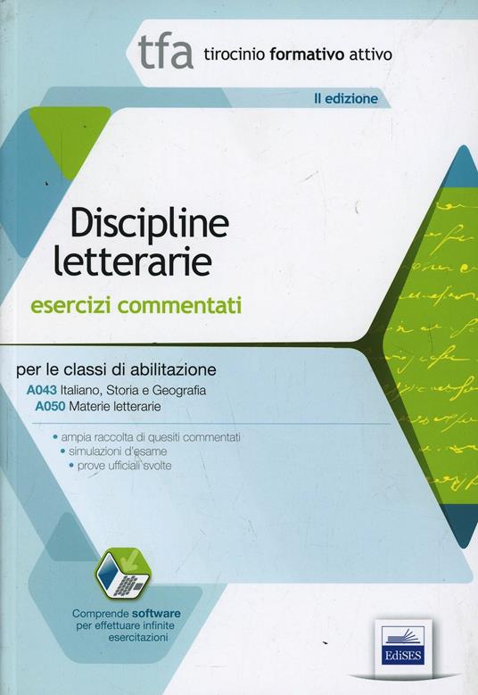 TFA. Classi A043-A050 per prove scritte e orali. Manuale di teoria ed esercizi. Italiano, storia... nella scuola media... Kit completo. Con software di simulazione - copertina