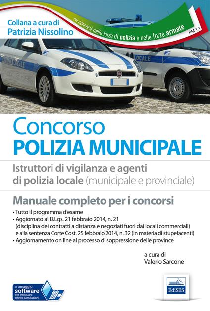 Concorso polizia municipale. Manuale per i concorsi a istruttori di vigilanza e agenti di polizia locale (municipale e provinciale) - copertina
