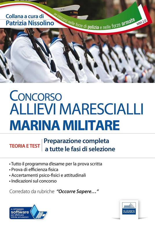 Concorso allievi marescialli Marina Militare. Teoria e test. Preparazione completa a tutte le fasi di selezione. Con software di simulazione - copertina
