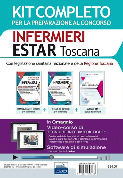 Concorso Infermieri Estar Toscana. Kit completo per tutte le prove del concorso 2016 e software di simulazione. Con e-book - copertina