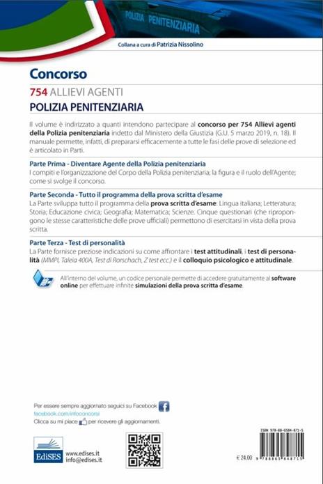 Concorso 754 allievi agenti polizia penitenziaria. Teoria e test. Preparazione completa a tutte le fasi di selezione - 2