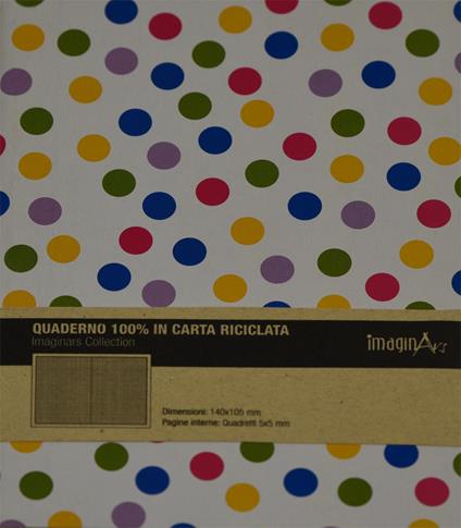 Quaderno Recycled pois 14x21