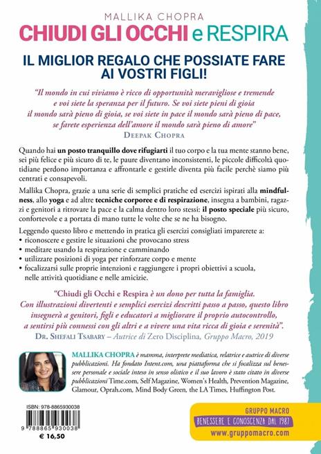 Chiudi gli occhi e respira. Yoga, meditazione e mindfulness per ragazzi - Mallika Chopra - 2