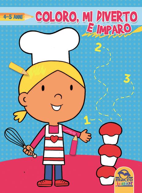 Coloro, mi diverto e imparo. Da 4 a 5 anni - copertina