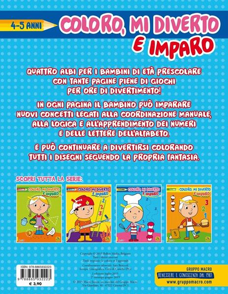 Coloro, mi diverto e imparo. Da 4 a 5 anni - 2