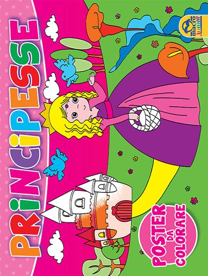 Principesse. Poster da colorare - copertina