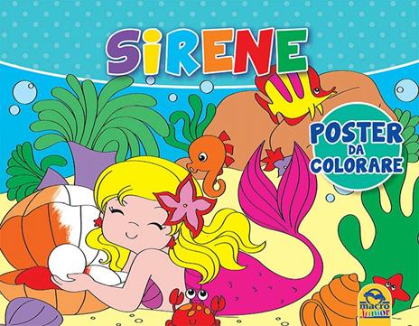 Sirene. Poster da colorare - 2