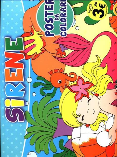 Sirene. Poster da colorare - copertina