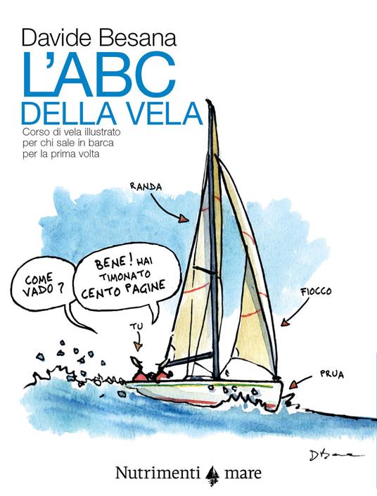 L'Abc della vela. Corso di vela illustrato per chi sale in barca per la prima volta - Davide Besana - copertina