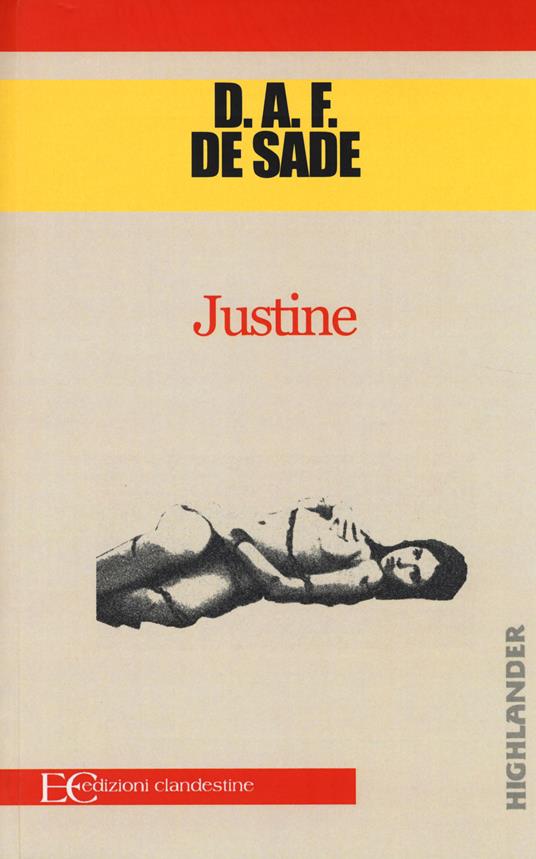 Justine - François de Sade - copertina