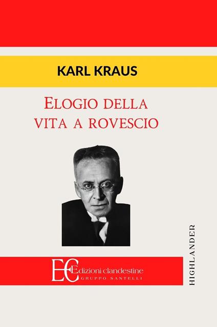 Elogio della vita a rovescio - Karl Kraus - copertina