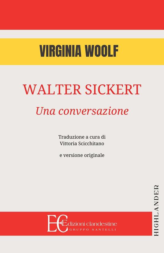 Walter Sickert: una conversazione - Virginia Woolf - copertina