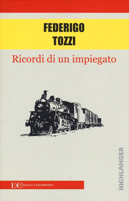 Ricordi di un impiegato - Federigo Tozzi - copertina