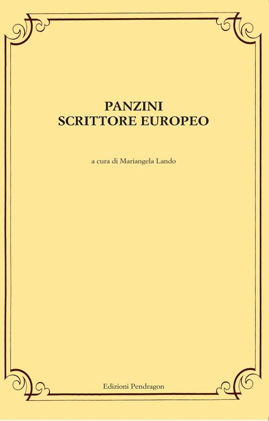 Panzini scrittore europeo - copertina