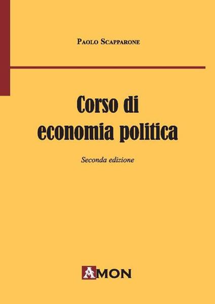 Corso di economia politica - Paolo Scapparone - copertina
