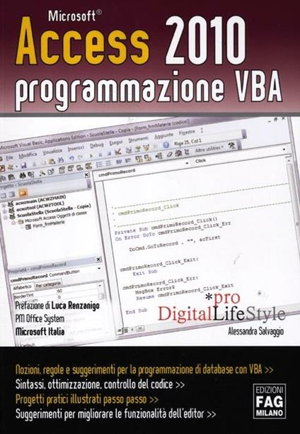 Access 2010 programmazione VBA - Alessandra Salvaggio - copertina
