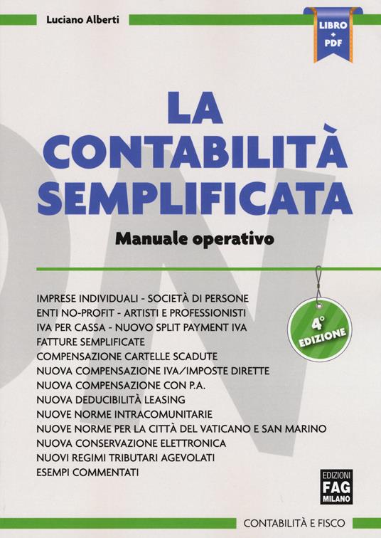 La contabilità semplificata. Manuale operativo - Luciano Alberti - copertina