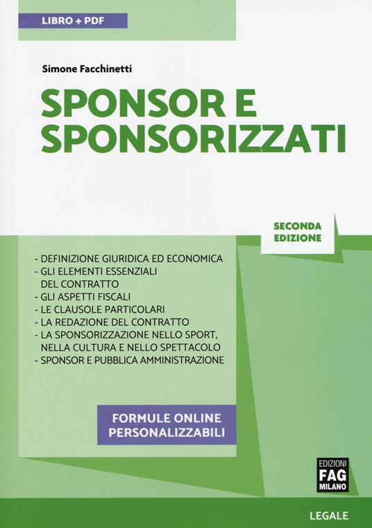 Sponsor e sponsorizzati. Con aggiornamento online - Simone Facchinetti - copertina