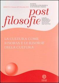 Post-filosofie. La cultura come risorsa e le risorse della cultura - copertina