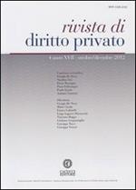 Rivista di diritto privato (2012). Vol. 4