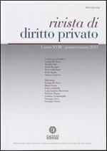 Rivista di diritto privato (2013). Vol. 1