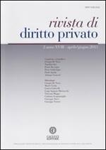 Rivista di diritto privato (2013). Vol. 2