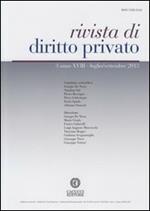 Rivista di diritto privato (2013). Vol. 3
