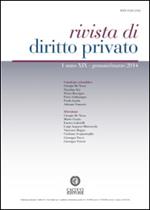 Rivista di diritto privato (2014). Vol. 1