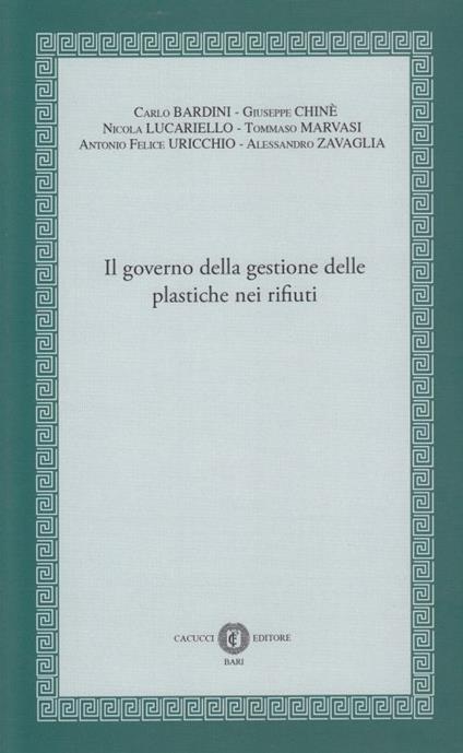 Il governo della gestione delle plastiche nei rifiuti - copertina