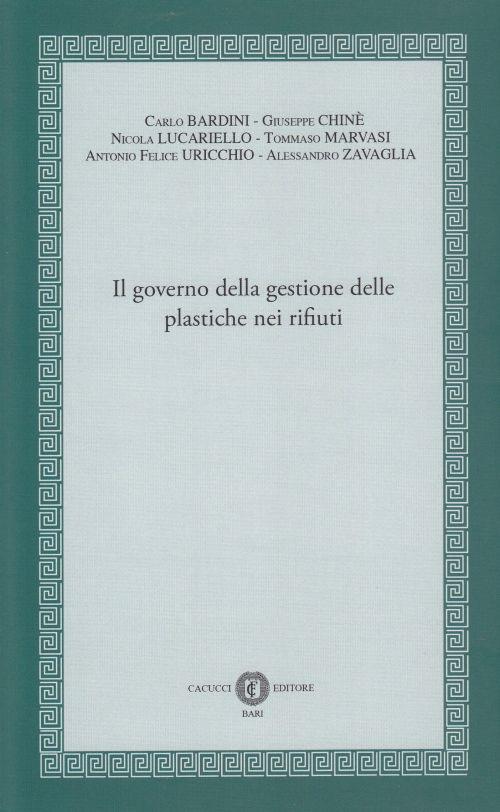 Il governo della gestione delle plastiche nei rifiuti - copertina
