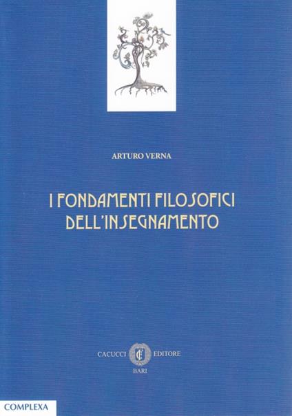 I fondamenti filosofici dell'insegnamento - Arturo Verna - copertina