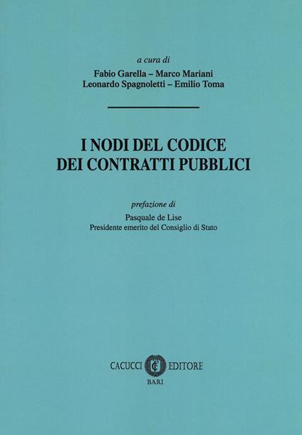 I nodi del codice dei contratti pubblici - copertina