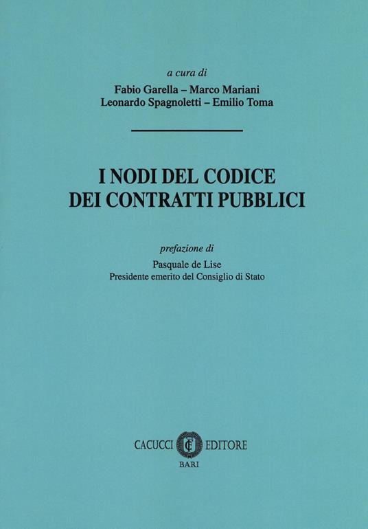 I nodi del codice dei contratti pubblici - copertina