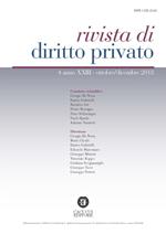 Rivista di diritto privato (2018). Nuova ediz.. Vol. 4: Ottobre-Dicembre.