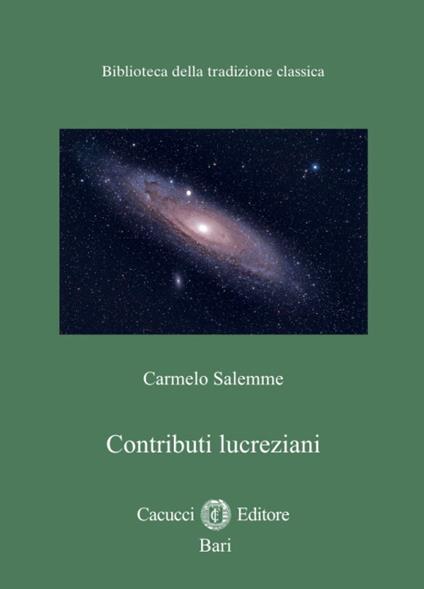 Contributi lucreziani. Nuova ediz. - Carmelo Salemme - copertina