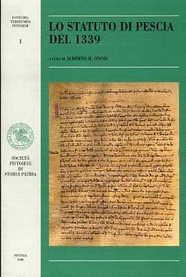 Lo statuto di Pescia del 1339 - copertina