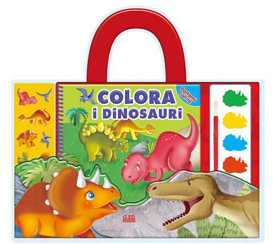 Colora la preistoria. Ediz. illustrata - copertina