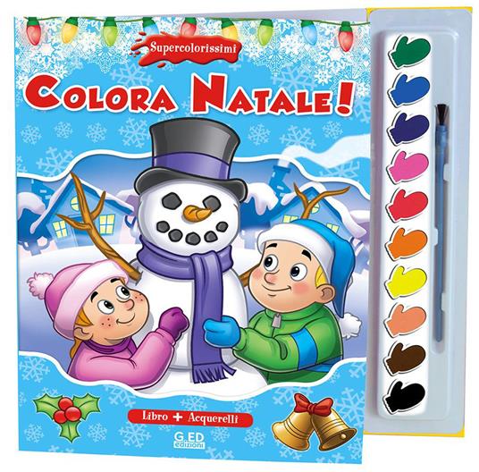 Colora Natale! Supercolorissimi. Ediz. illustrata. Con gadget - copertina