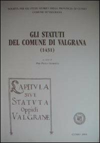 Gli statuti di Valgrana - copertina