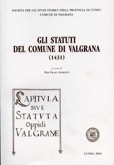 Gli statuti di Valgrana - 2